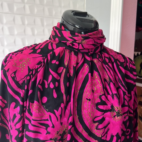 Vintage silk Christian Dior Separates floral blouse - read for condition - Picture 2 of 8